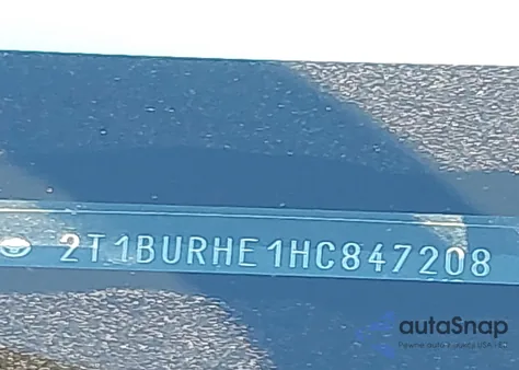 2017 Toyota Corolla Se z USA, uszkodzony, nr VIN 2T1BURHE1HC847208